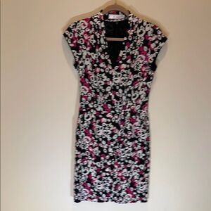 Trina Turk Figure Flattering Faux Wrap Around Dress